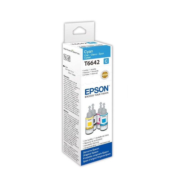 ECOTANK ORIGINALE T6641 FLACONE INCH.CIANO 70ML