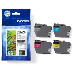 CARTUCCE ORIGINALE BROTHER MULTIPACK LC-422XL NERO+COLORI