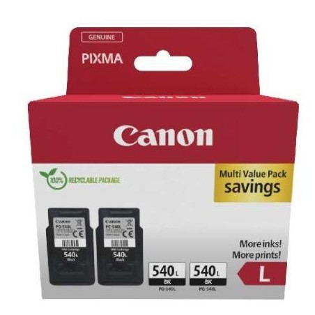 CARTUCCE ORIGINALE CANON CONFEZIONE DOPPIA NERO PG540L