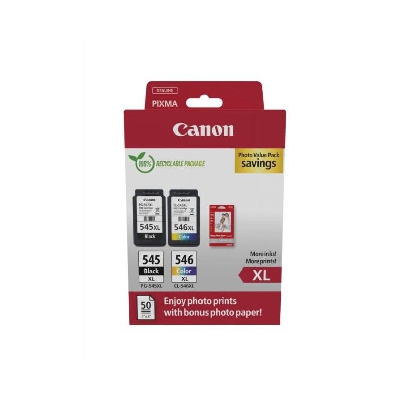 CARTUCCE ORIGINALE CANON MULTIPACK PG545XL/CL546XL  8286B011