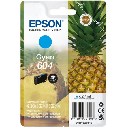 CARTUCCE ORIGINALE EPSON INK ANANAS CYAN 604