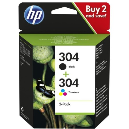 CARTUCCE ORIGINALE HP 304 INK CARTRIDGE COMBO 2-PACK