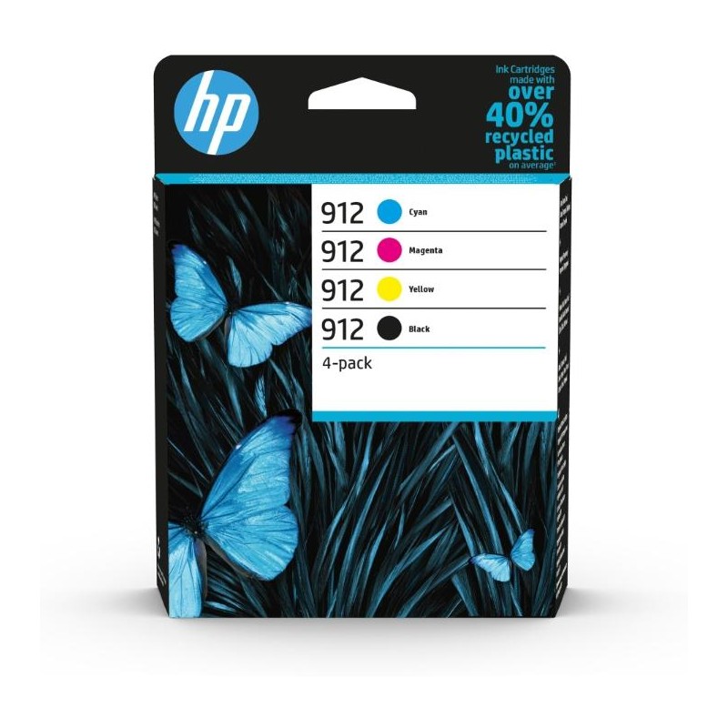 CARTUCCE ORIGINALE HP 912 CMYK ORIGINAL INK 4-PACK