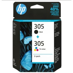 CARTUCCE ORIGINALE HP 305 2-PACK TRI-COLOR/BLACK