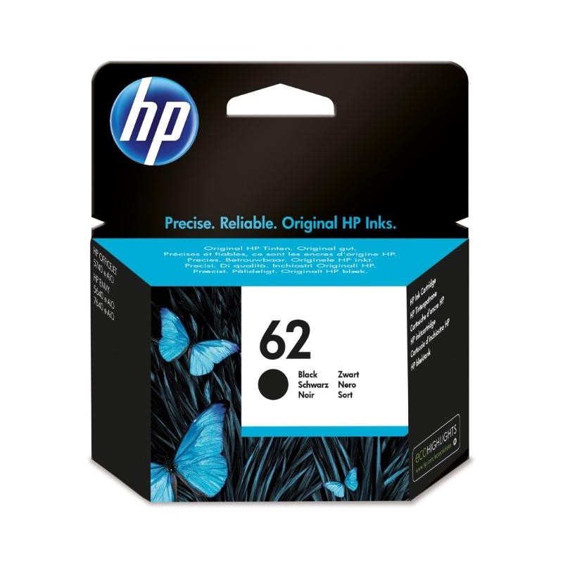 CARTUCCE ORIGINALE HP 62 BLACK 
