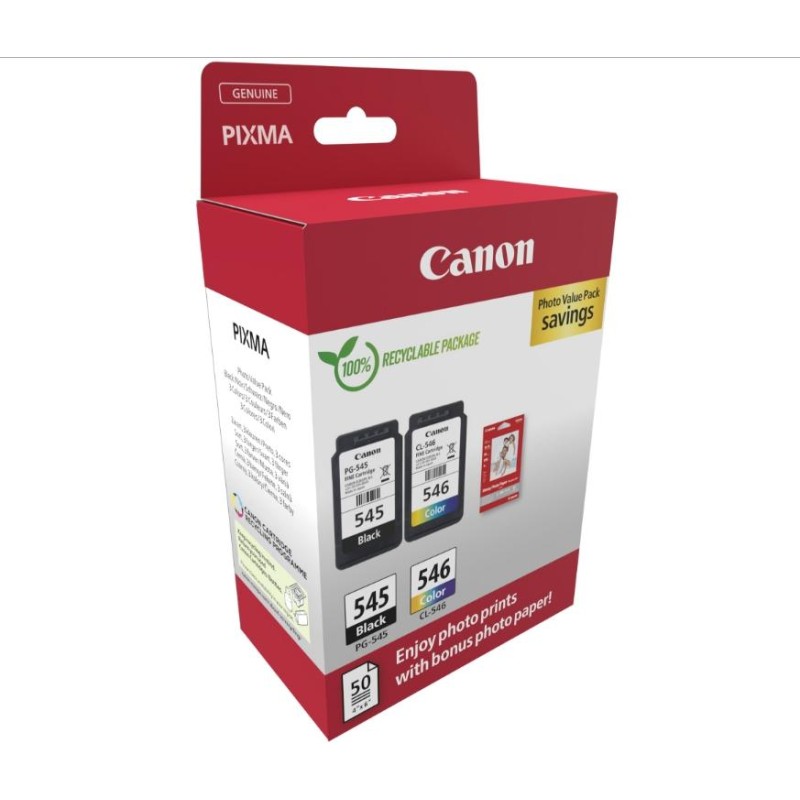 CARTUCCE ORIGINALE CANON MULTIPACK PG-545/CL-546 