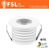 Punto luce LED Spotlight da incasso – 7W 3CCT – 70*75mm – IP20