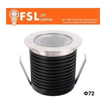 Punti Luce LED Spotlight Waterproof – 9W 3000K – 72*75mm – IP65