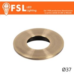 Cover Piatta per Punto Luce LED – Ø37 – Bronzo