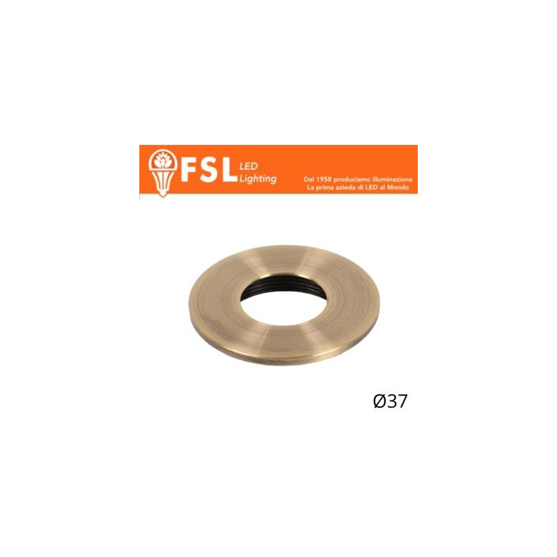 Cover Piatta per Punto Luce LED – Ø37 – Bronzo