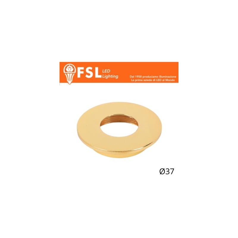 Cover Piatta per Punto Luce LED  – Ø37 – Oro