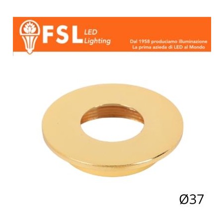 Cover Piatta per Punto Luce LED  – Ø37 – Oro