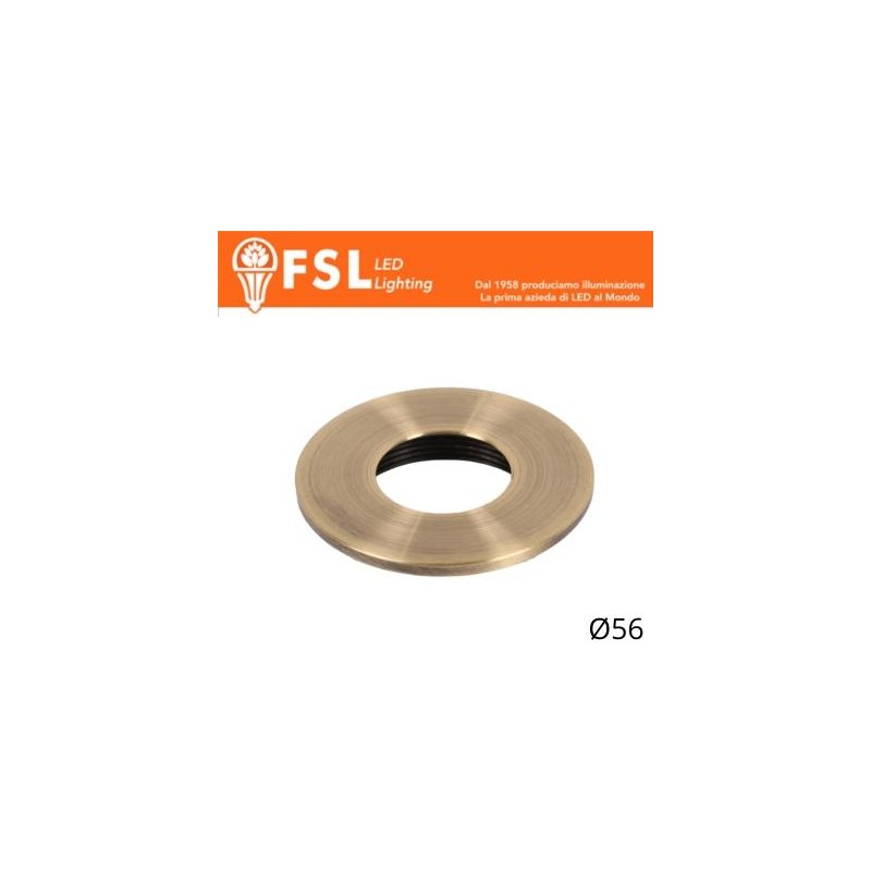 Cover Piatta per Punto Luce LED – Ø56 – Bronzo