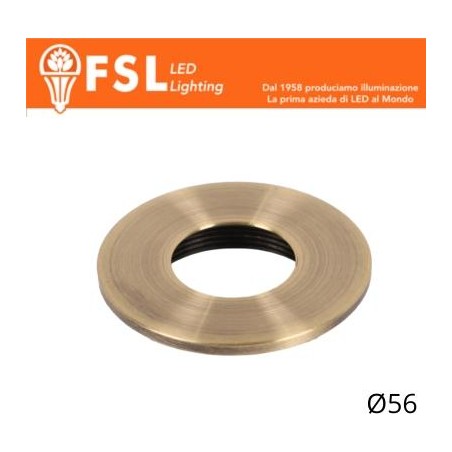 Cover Piatta per Punto Luce LED – Ø56 – Bronzo