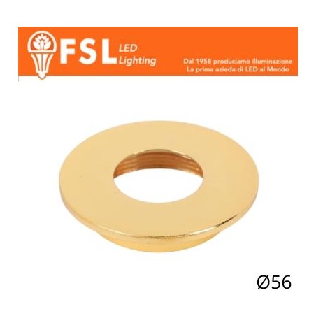 Cover Piatta per Punto Luce LED – Ø56 – Oro