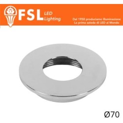 Cover Piatta per Punto Luce LED – Ø70 – Cromo