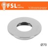 Cover Piatta per Punto Luce LED – Ø70 – Cromo