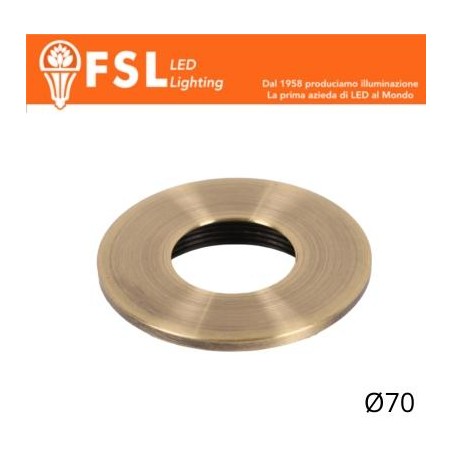 Cover Piatta per Punto Luce LED – Ø70 – Bronzo