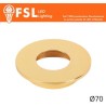 Cover Piatta per Punto Luce LED – Ø70 – Oro