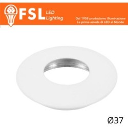 Cover Curva per Punto Luce LED  – Ø37 – Bianco opaco
