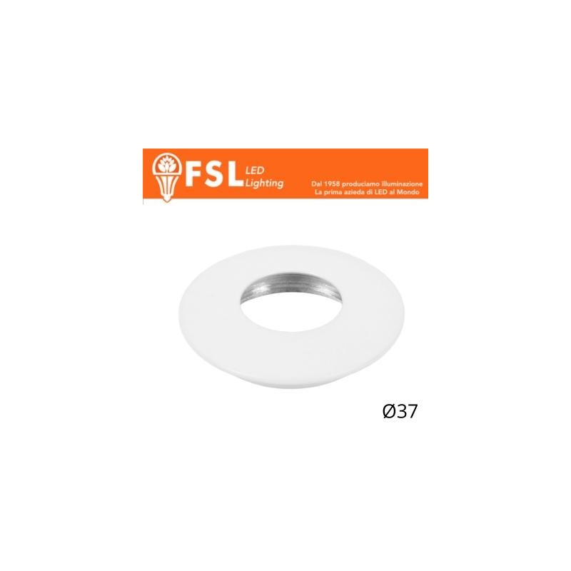Cover Curva per Punto Luce LED  – Ø37 – Bianco opaco