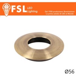 Cover Curva per Punto Luce LED – Ø56 – Bronzo