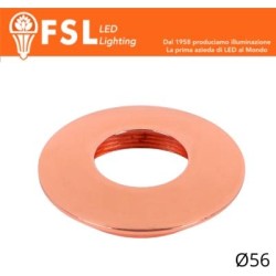 Cover Curva per Punto Luce LED – Ø56 – Oro Rosa