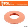 Cover Curva per Punto Luce LED – Ø56 – Oro Rosa