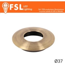 Cover Curva per Punto Luce LED – Ø37 – Bronzo