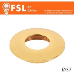 Cover Curva per Punto Luce LED – Ø37 – Oro