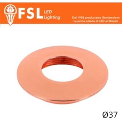 Cover Curva per Punto Luce LED  – Ø37 – Oro Rosa