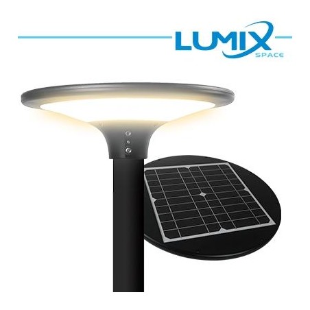 Testa Palo Solare LED 150W* con Pannello Fotovoltaico e Sensore – 4000K IP65