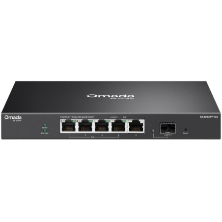 Omada 5-Port 2.5GBASE-T and 1-Port 10GE SFP+ Easy Managed Switch with 4-Port PoE
