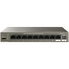 Switch Ethernet 9 porte GE+1SFP con 8-Port PoE 120w