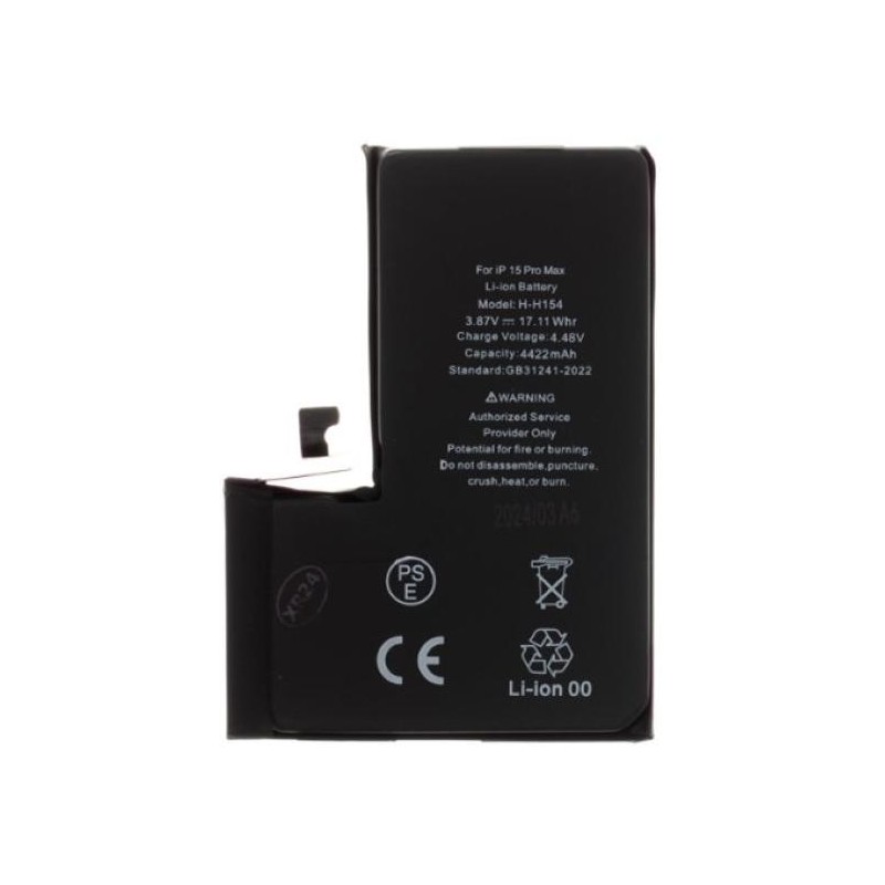 Batteria per iPhone 15 Pro Max 4422mAh Li-Ion (Bulk)
