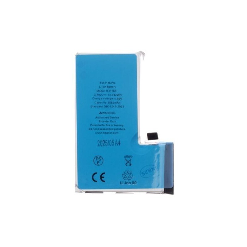 Batteria per iPhone 16 Pro 3582mAh Li-Ion (Bulk)