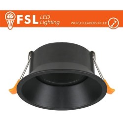 Ghiera orientabile TONDA - Alluminio verniciato a polvere, foro 83mm NERA