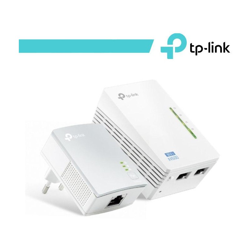 TP-Link Kit 2 powerline WiFi 2.4 GHz AV600 2+1 porte LAN - TL-WPA4220 KIT