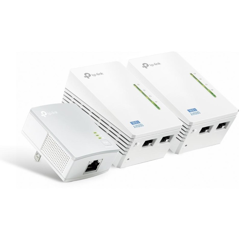 TP-Link Kit 3 powerline AV600 WiFi 300Mbps 2 Porte LAN - TL-WPA4220 TKIT
