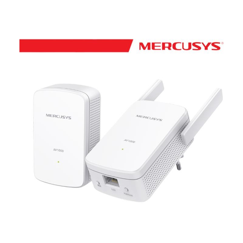 Mercusys Powerline Kit Homeplug AV2 fino a 1000Mbps e Wi-Fi 300Mbps - MP510 KIT