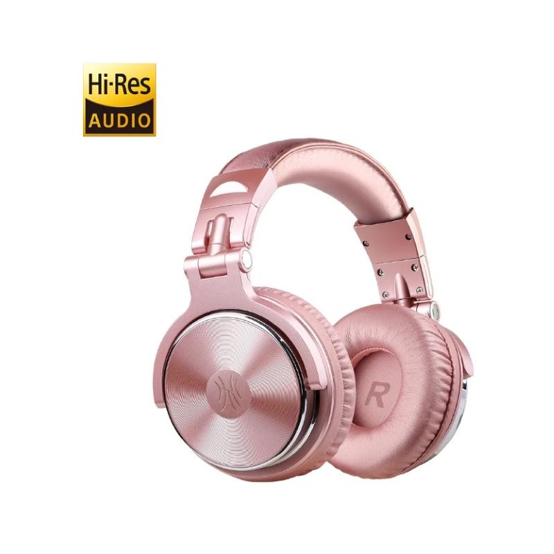 OneOdio Studio Pro 10 Hi-Res Cuffie DJ Cablate c/ Shareporte e Microfono Pink