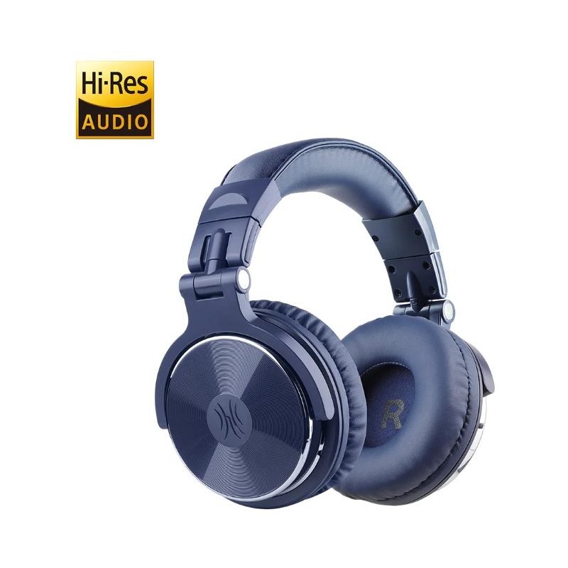 OneOdio Studio Pro 10 Hi-Res Cuffie DJ Cablate c/ Shareporte e Microfono Blue