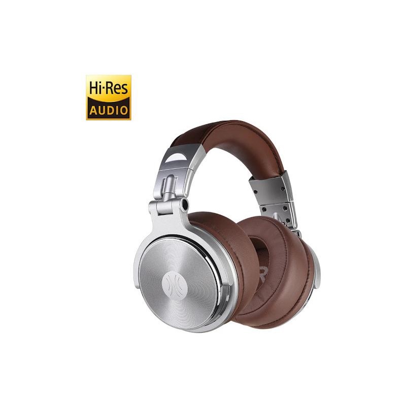 OneOdio Studio Pro 30 Hi-Res Cuffie DJ Cablate Silver/Brown