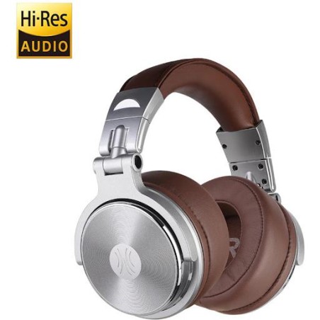 OneOdio Studio Pro 30 Hi-Res Cuffie DJ Cablate Silver/Brown