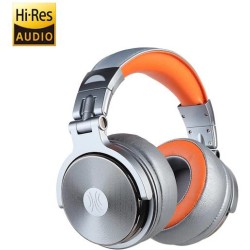 OneOdio Studio Pro 50 Hi-Res Cuffie DJ Cablate c/Microfono Silver/Orange