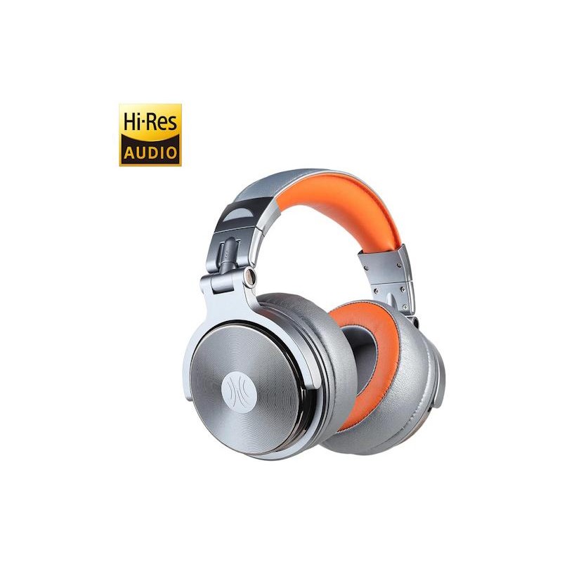 OneOdio Studio Pro 50 Hi-Res Cuffie DJ Cablate c/Microfono Silver/Orange