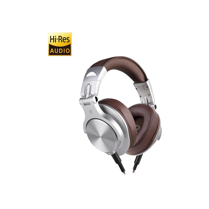 OneOdio A71 Hi-Res Cuffie DJ Cablate Audio Stereo Silver/Brown