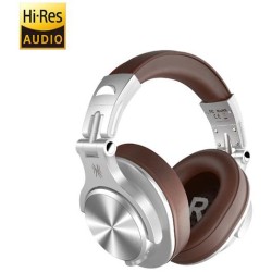 OneOdio Fusion A70 Hi-Res Cuffie DJ Wireless e c/Cavo Silver/Brown