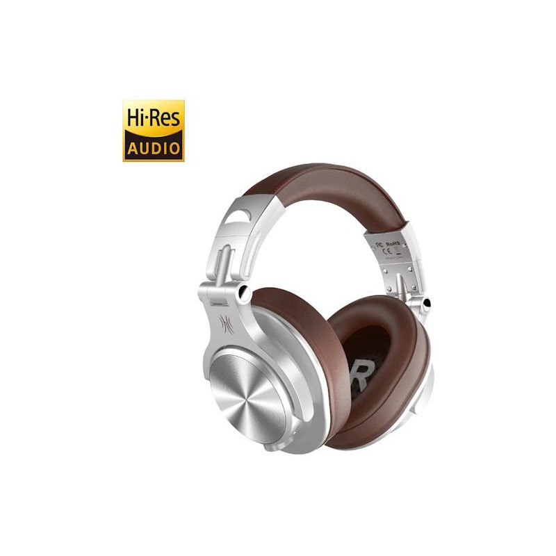 OneOdio Fusion A70 Hi-Res Cuffie DJ Wireless e c/Cavo Silver/Brown