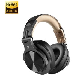 OneOdio Fusion A70 Hi-Res Cuffie DJ Wireless, Cavo e Microfono Gold/Black